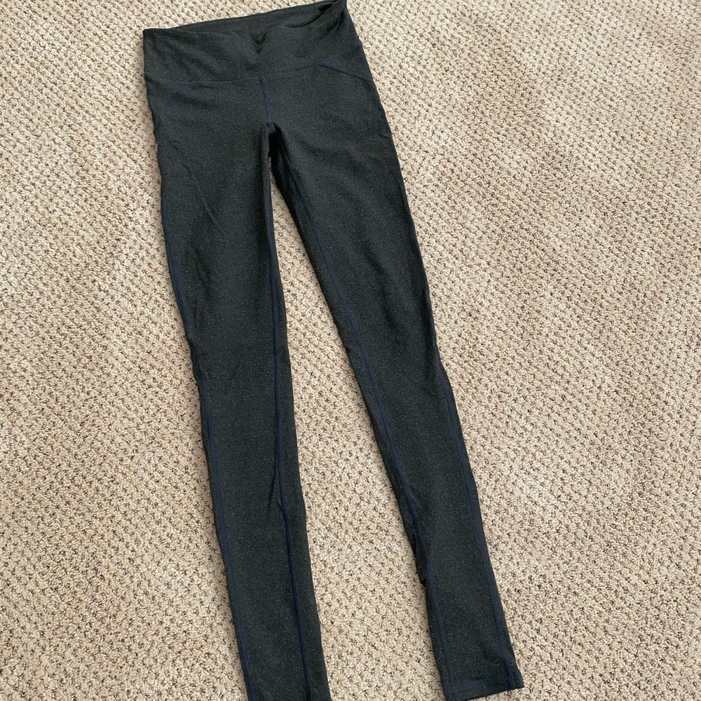 Fabletics Dark Grey Full Length Leggings, XXS